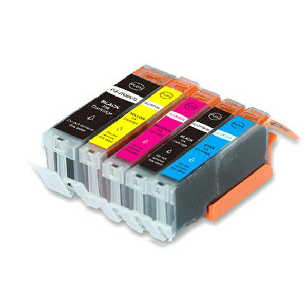 5 Pack Printer Ink Combo Smart Chip For 250 251 Ip7220 Mg6420 Mx922 Mx722